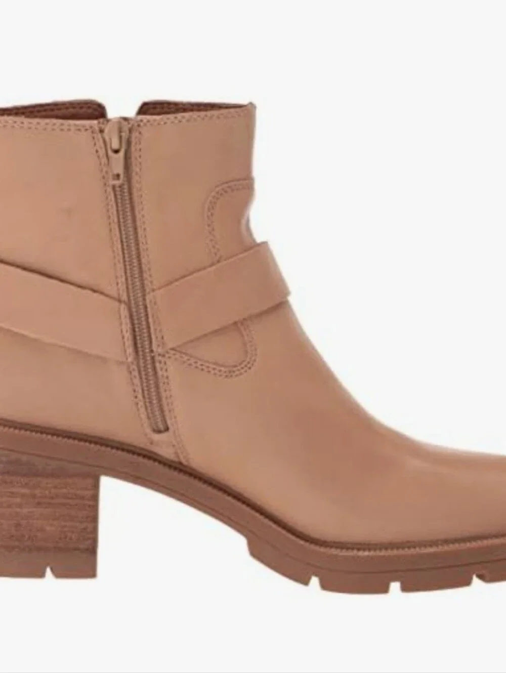 Lucky Brand- Leather Soxton Ankle Boot, Size 10